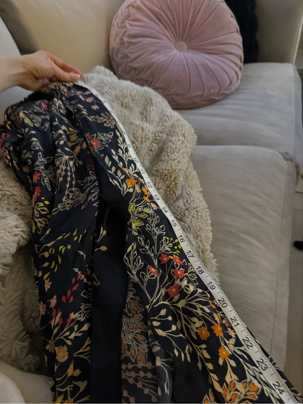 Johnny Was Floral Wide-Leg Sheer Pants - Black with Multicolor Floral - Picture 7 of 7